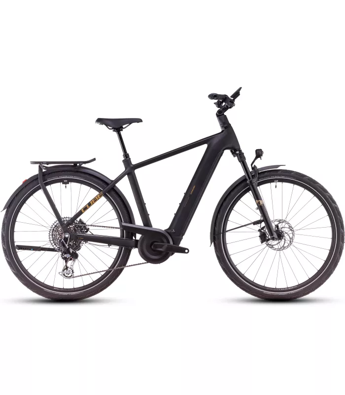 Vélo Tout Chemin électrique Cube Kathmandu Hybrid SLT golddust'n'black 2025
