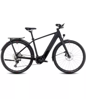 Vélo Tout Chemin électrique Cube Kathmandu Hybrid C:62 SLX 400X carbon'n'black 2025