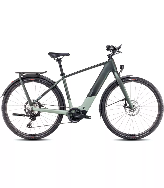 Vélo Tout Chemin électrique Cube Kathmandu Hybrid C:62 SLT 400X stellar'n'origanogreen 2025