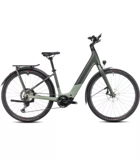 Vélo Tout Chemin électrique Cube Kathmandu Hybrid C:62 SLT 400X stellar'n'origanogreen - Easy Entry 2025