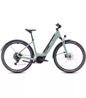 Vélo Tout Chemin électrique Cube Nuride Hybrid Performance 500 Allroad swampgrey'n'black - Easy Entry 2025
