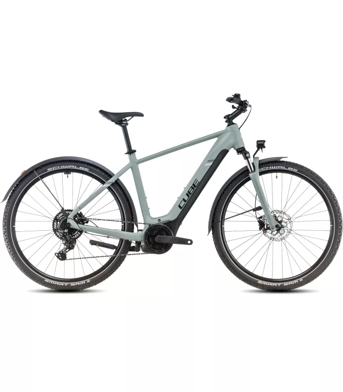 Vélo Tout Chemin électrique Cube Nuride Hybrid Performance 625 Allroad swampgrey'n'black 2025