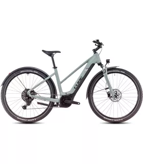 Vélo Tout Chemin électrique Cube Nuride Hybrid Performance 625 Allroad swampgrey'n'black - Trapeze 2025