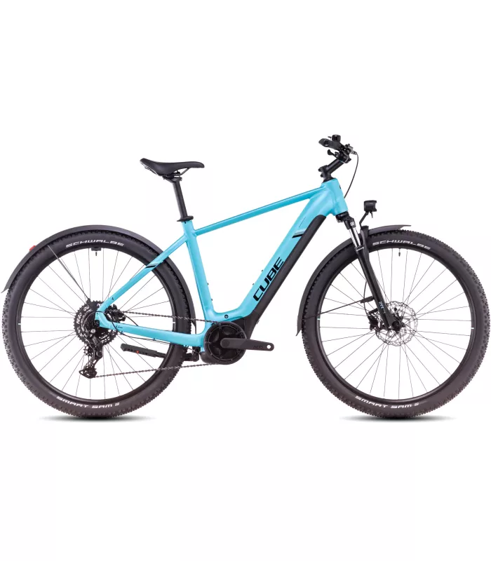 Vélo Tout Chemin électrique Cube Nuride Hybrid Performance 500 Allroad swimmingpool'n'black