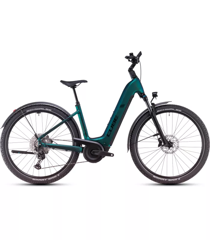 Vélo Tout Chemin électrique Cube Nuride Hybrid EXC Allroad goblin'n'black - Easy Entry 2025