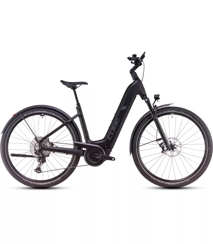 Vélo Tout Chemin électrique Cube Nuride Hybrid SLX Allroad black'n'reflect - Easy Entry 2025