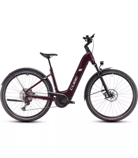 Vélo Tout Chemin électrique Cube Nuride Hybrid SLX Allroad amarone'n'lunar - Easy Entry 2025