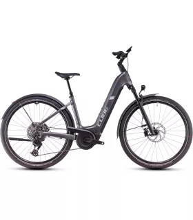 Vélo Tout Chemin électrique Cube Nuride Hybrid SLT Allroad graphite'n'fossil - Easy Entry 2025