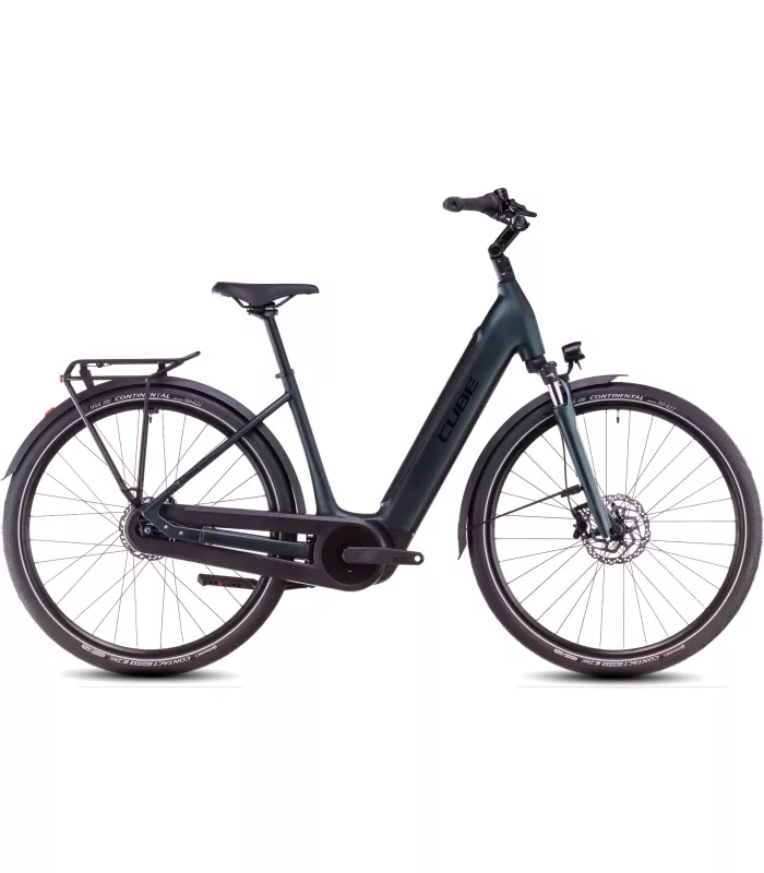 Vélo électrique Cube Supreme RT Hybrid Comfort EX 500 viridian'n'black - Easy Entry 2025
