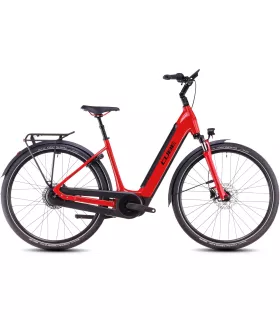Vélo électrique Cube Supreme Hybrid Comfort Pro 625 firered'n'black - Easy Entry 2025