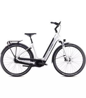 Vélo électrique Cube Supreme RT Hybrid Comfort EXC 625 sleekgrey'n'lunar - Easy Entry 2025