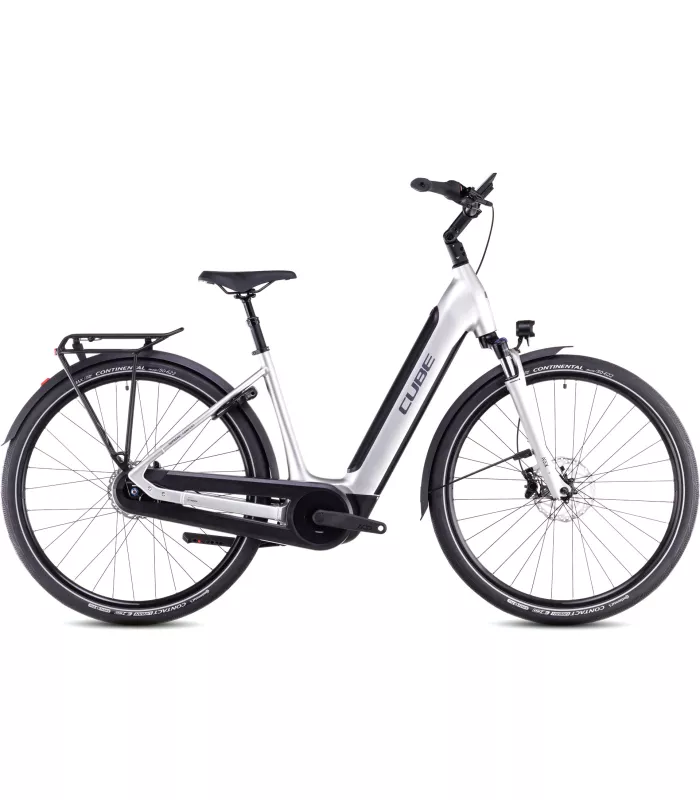 Vélo électrique Cube Supreme RT Hybrid Comfort EXC 625 sleekgrey'n'lunar - Easy Entry 2025