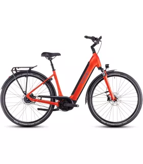 Vélo électrique Cube Supreme RT Hybrid Deluxe EX 625 fireorange'n'lunar - Easy Entry 2025