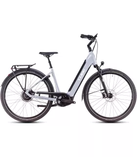 Vélo électrique Cube Supreme Hybrid Deluxe SLX 625 polargrey'n'white - Easy Entry 2025