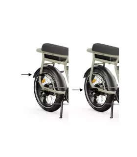 Repose-pieds passager pour vélo électrique Yuvy 2 et 3