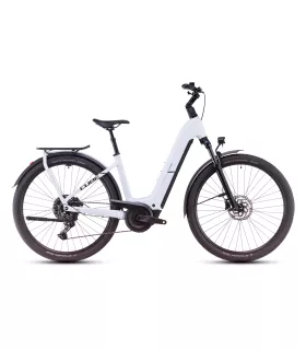Vélo Tout Chemin électrique Cube Kathmandu Hybrid ONE polarwhite'n'black - Easy Entry 2025