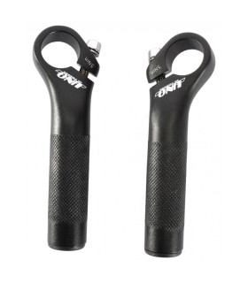 Bar end / prolongateurs alu noir LG110MM 