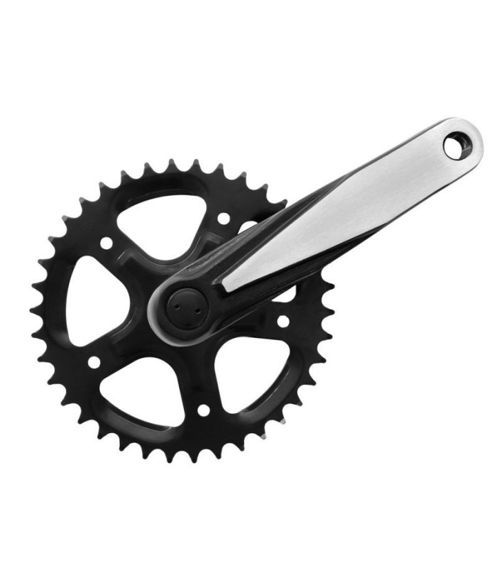 Pédalier SPEED ALU 170MM NOIR/POLI BRILL 