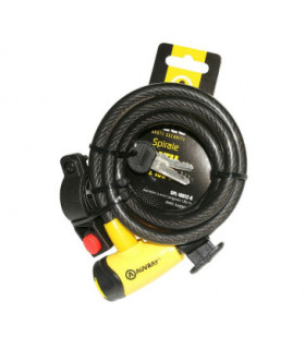 Antivol SPIRAL CLE AUVRAY DIAM 12MM L 1.80M 