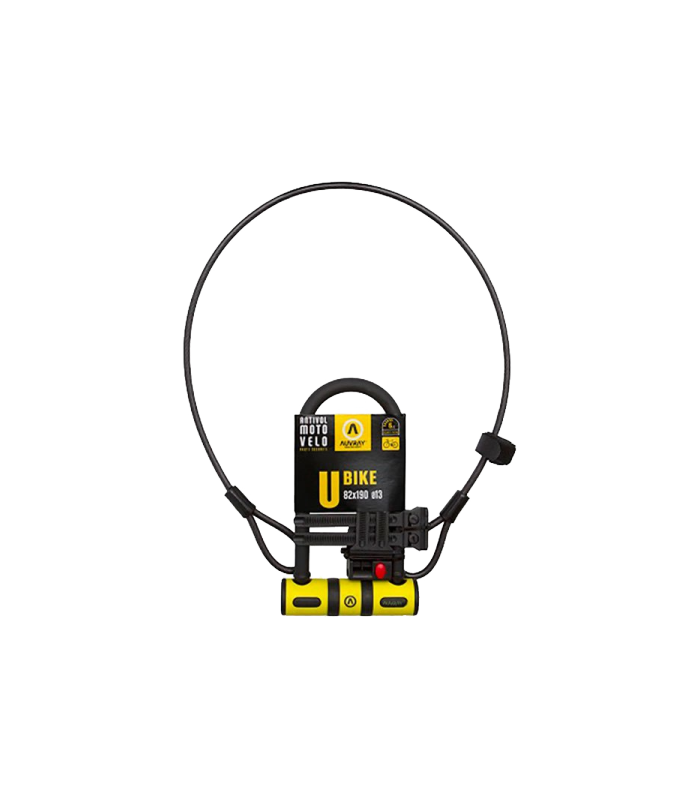 Antivol Auvray U BIKE 82X147 + SUPPORT + CABLE D8X100 
