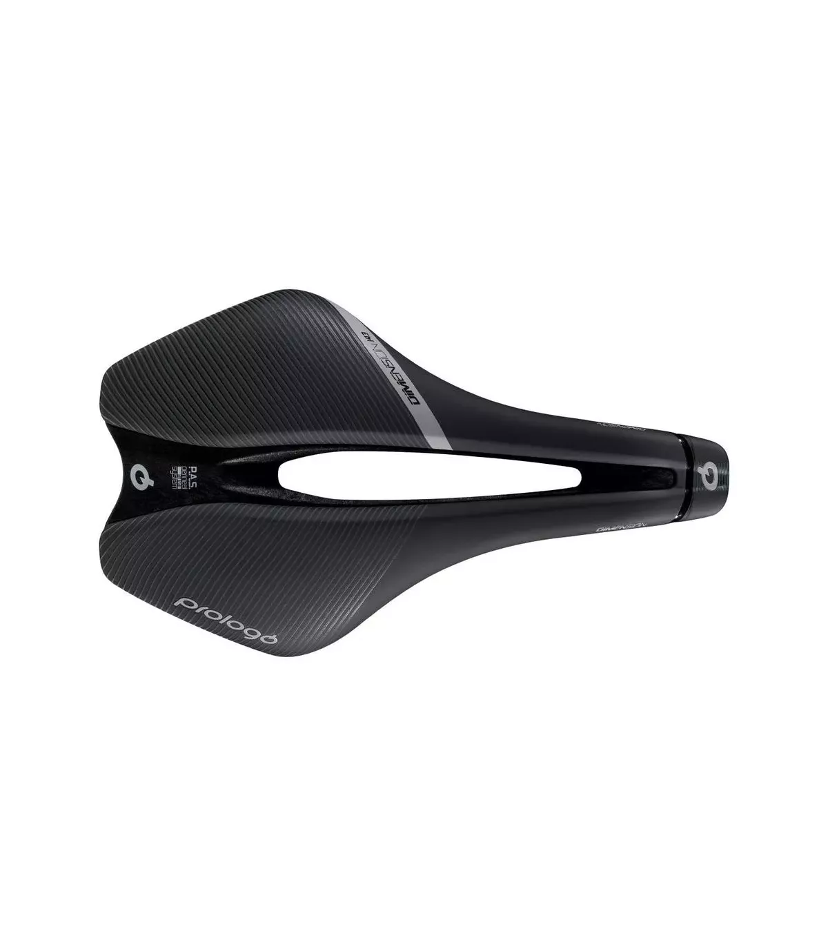 Selle Prologo Dimension T4.0 – Rail Chromoly, 245x143 Mm, 204 G, Canal Anatomique PAS, Pour Cyclistes Exigeants (hommes/femmes)