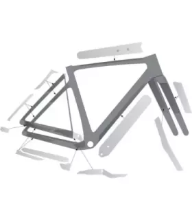 Protection de cadre SYNCROS FRAME KIT ADDICT GRAVEL CLEAR MATT 