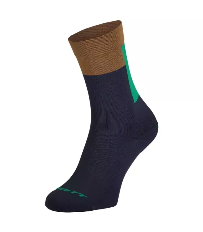 Chaussettes Scott BLOCK STRIPE CREW - bleu/marron 45-47 