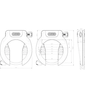 Antivol Abus PRO AMPARO 4750S R black
