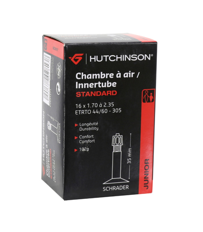 Chambre à air Hutchinson 16 x 1.7/2.3 schrader 40mm