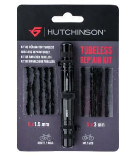 Kit de Réparation Tubeless Hutchinson Outil + 10 Mèches