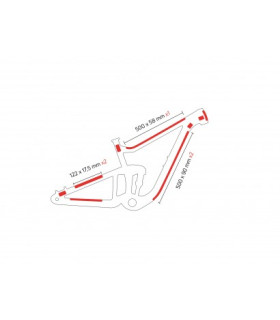 Protection de cadre ZEFAL SKIN ARMOR XL TRANSPARENT