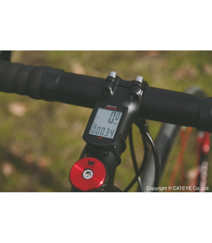Compteur Vélo CatEye Strada Slim Sensor Black