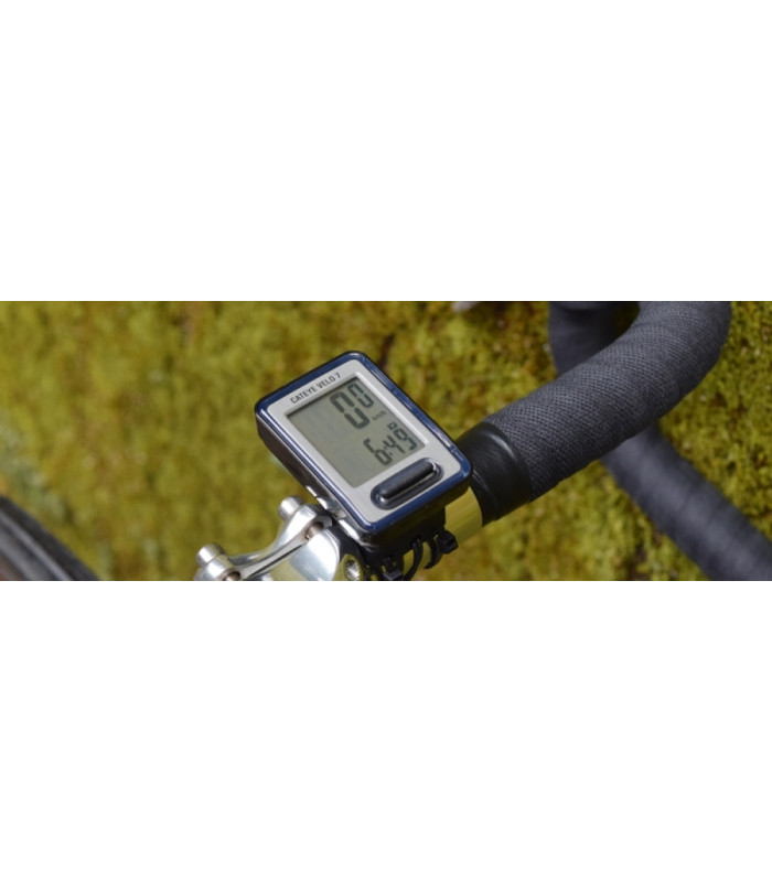 Compteur Vélo Filaire CatEye 7 Fonctions Gris
