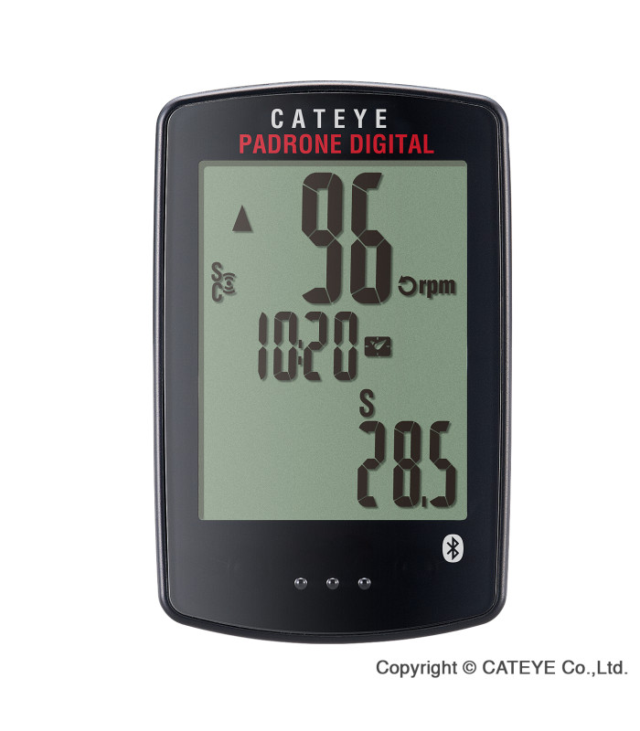 Compteur Vélo CatEye Padronne Digital Wireless CC-PA400B avec Capteur Vitesse/Cadence Bluetooth