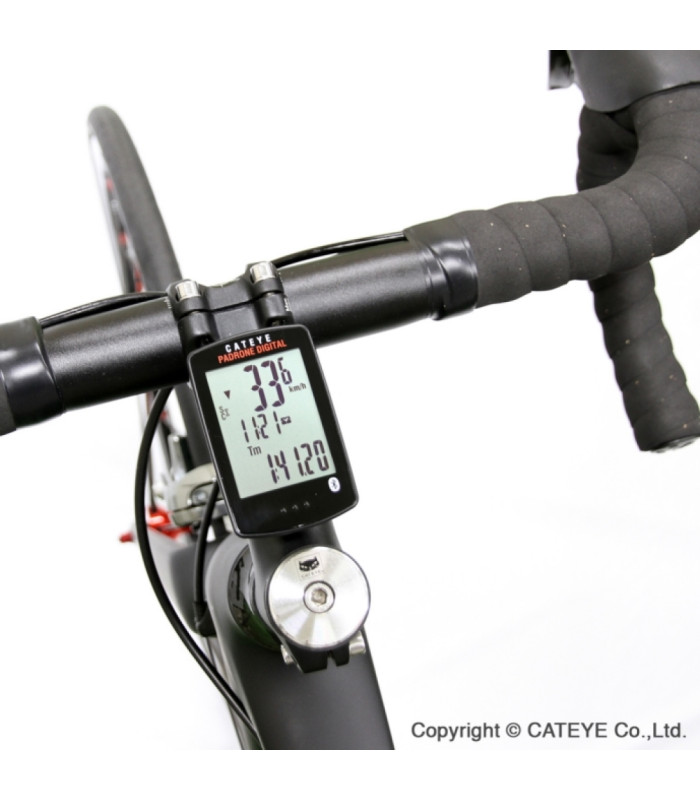 Compteur Vélo CatEye Padronne Digital Wireless CC-PA400B avec Capteur Vitesse/Cadence Bluetooth