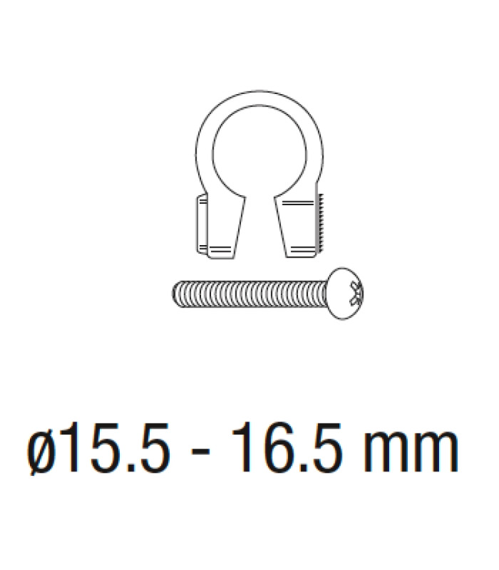 Collier CatEye BS5 pour feux arrière 15.5mm-16.5mm