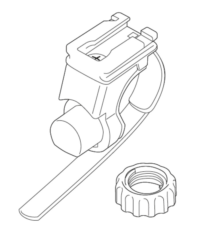 Collier de fixation CatEye H34 Flex Tight pour éclairage vélo, 22-32mm