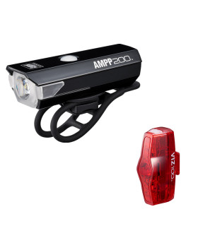 Kit Éclairage Vélo CatEye AMPP 200 & VIZ 100 USB