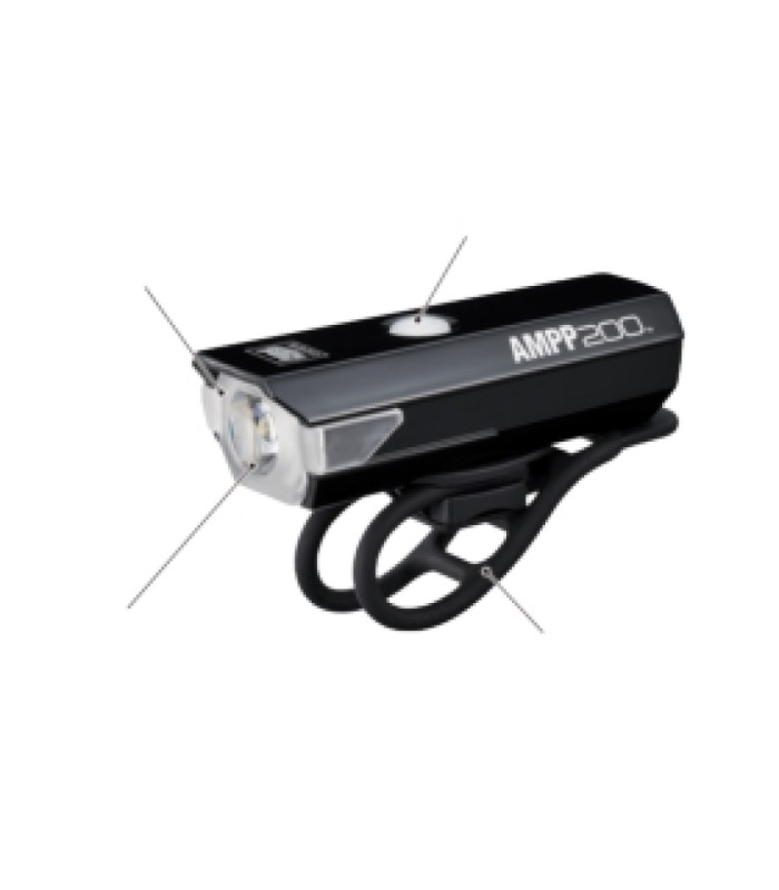 Éclairage Avant CatEye AMPP 200 Rechargeable USB