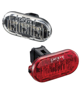 Éclairage Vélo CatEye Omni 3 Avant & Arrière Set Piles AAA