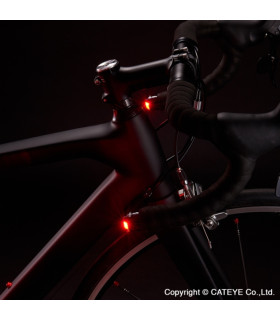 CatEye Éclairage Orb Bar End Set Noir Poli