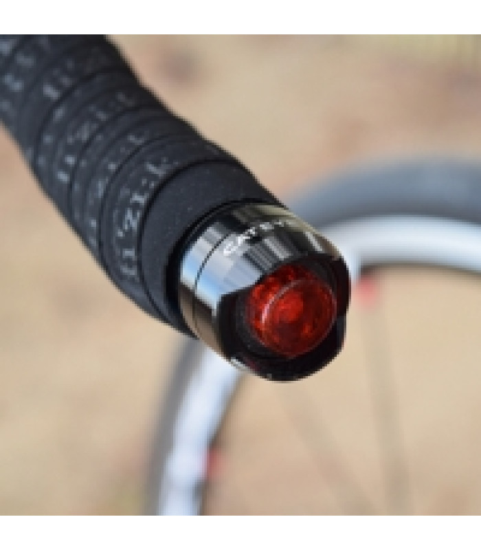 CatEye Éclairage Orb Bar End Set Noir Poli