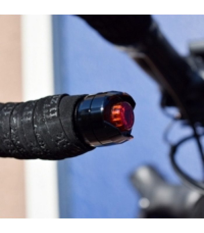 CatEye Éclairage Orb Bar End Set Noir Poli