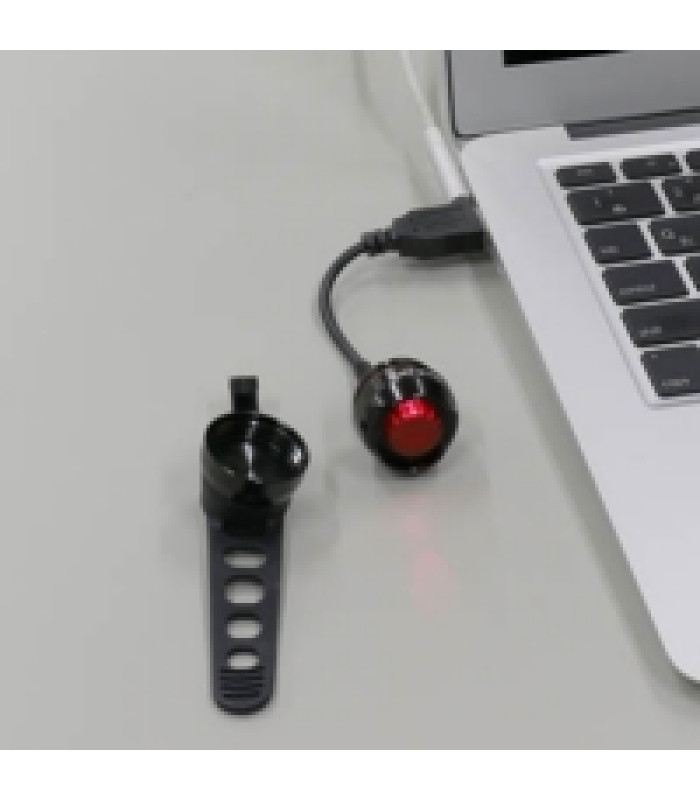 Éclairage Vélo CatEye Orb Rechargeable Avant/Arrière Noir Poli