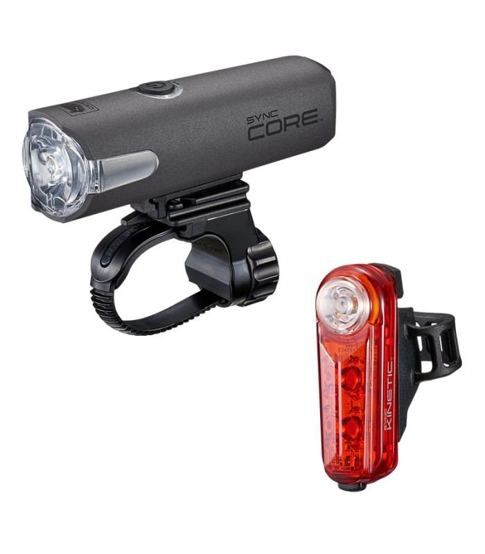 CatEye Set Éclairage Vélo SYNC Core & Kinetic Avant & Arrière