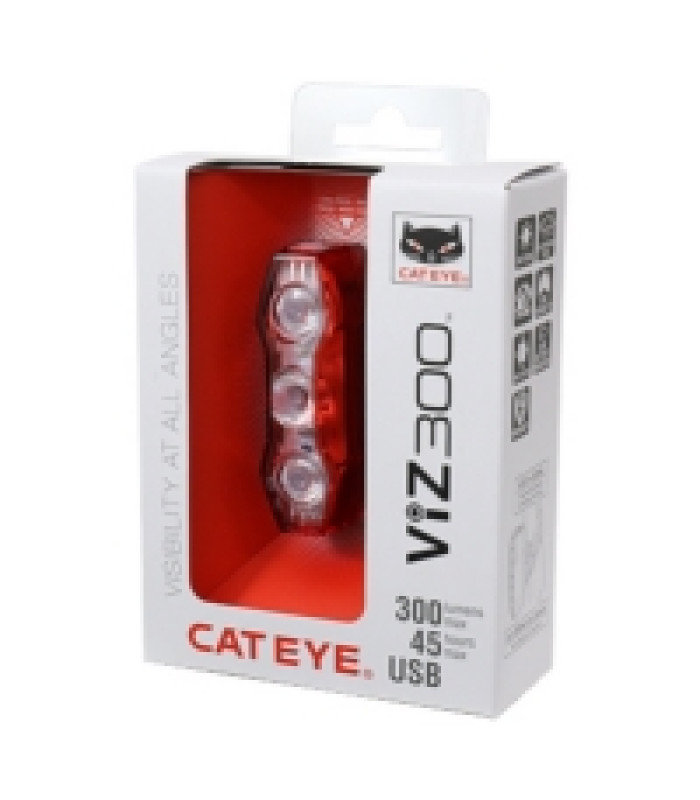 Éclairage Arrière Vélo CatEye Viz 300 Lumens
