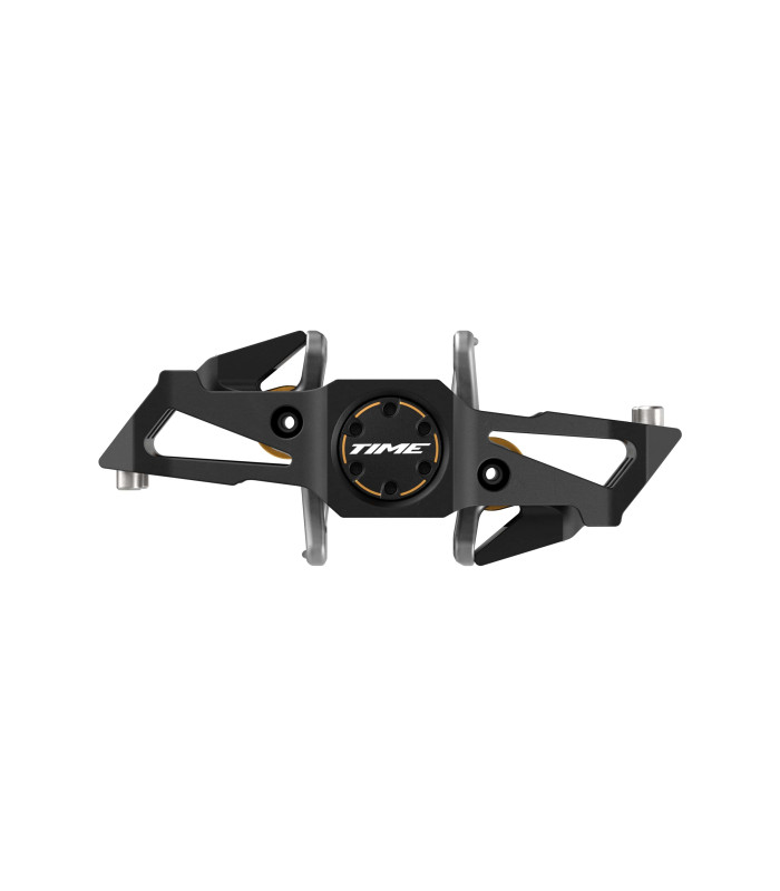 Pédales TIME SPECIALE 12 Small Axe Titane Noir/Or + Cales ATAC 13°/17° B1