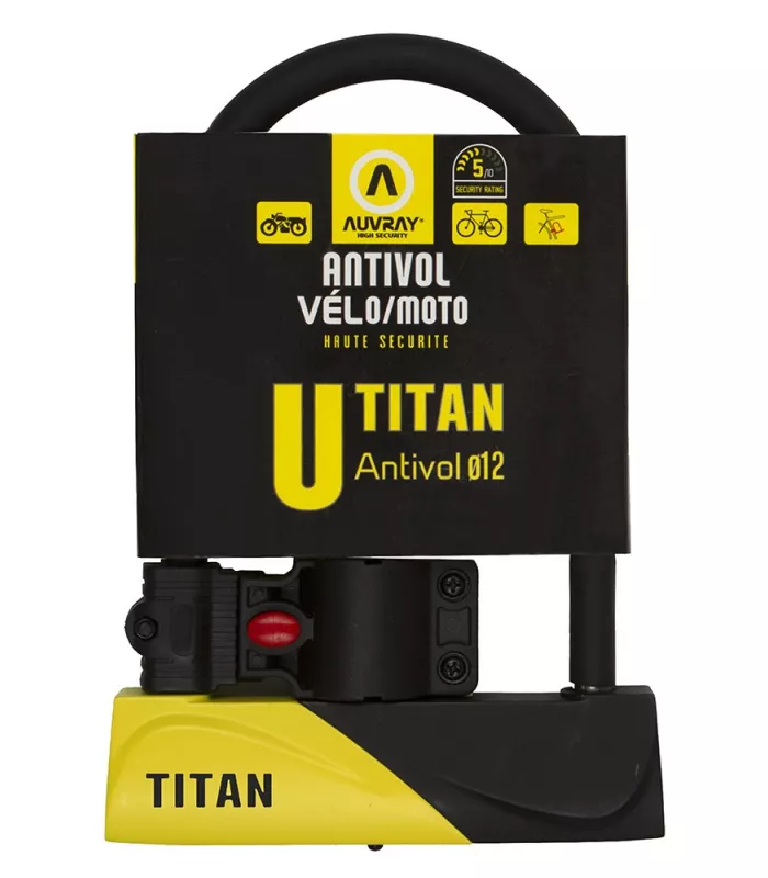 Antivol vélo U AUVRAY TITAN 165x245