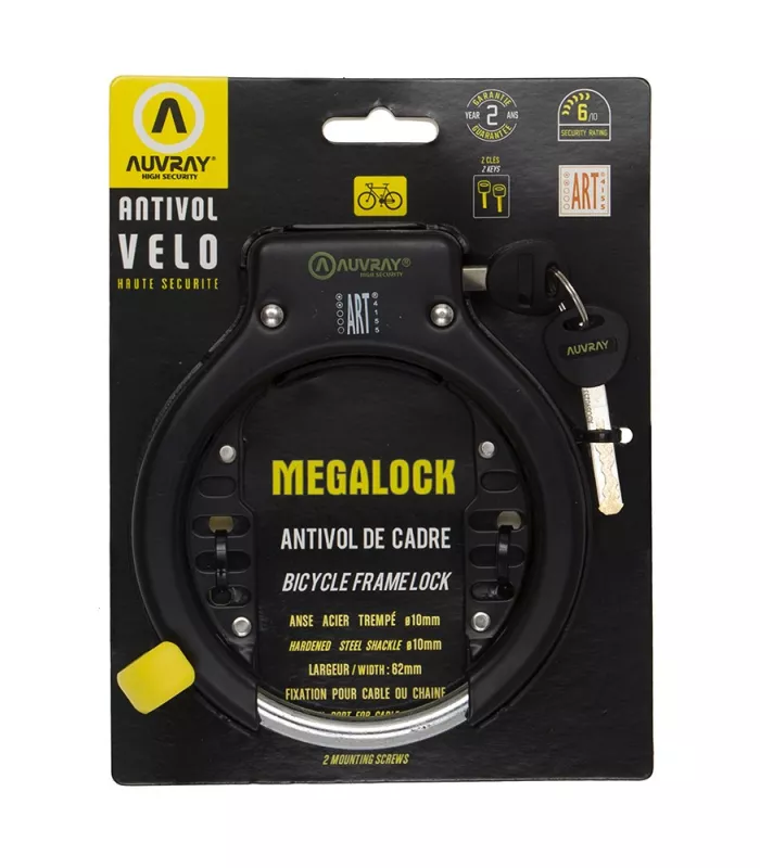 Antivol vélo fer à cheval AUVRAY MEGA LOCK