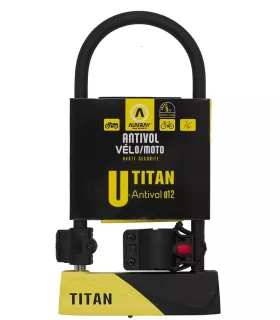 Antivol vélo U AUVRAY TITAN 165x320